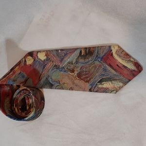 Glen Simon Abstract Silk Mens Neck Tie